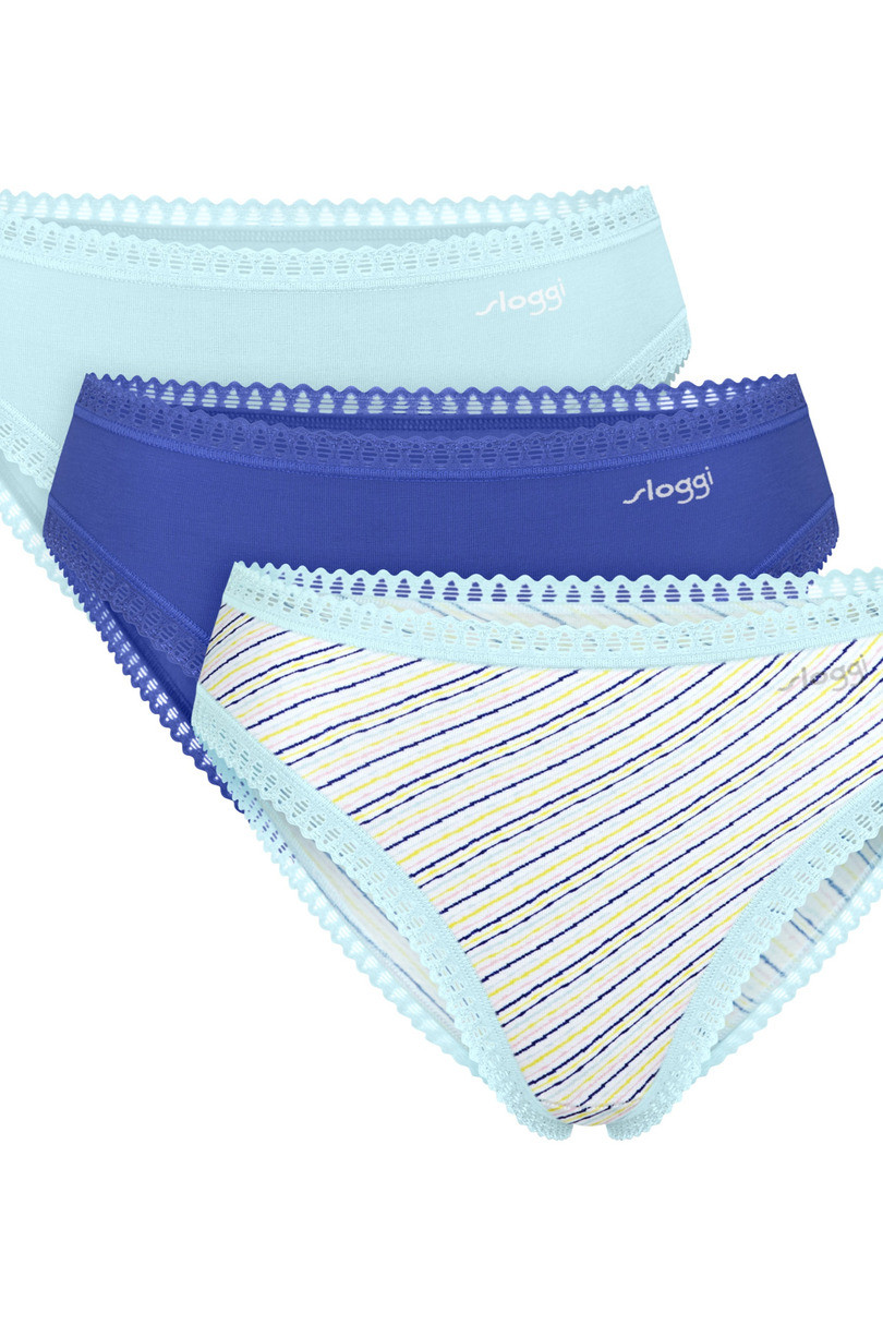 SLOGGI GO CRUSH KALHOTKY S VYSOKOU NOHAVIČKOU 3PACK M007 SMĚS BAREV XL