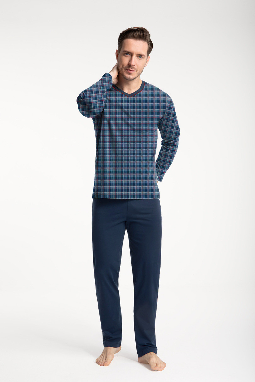 PÁNSKE PYŽAMO 795 4XL tmavě modrá 4XL