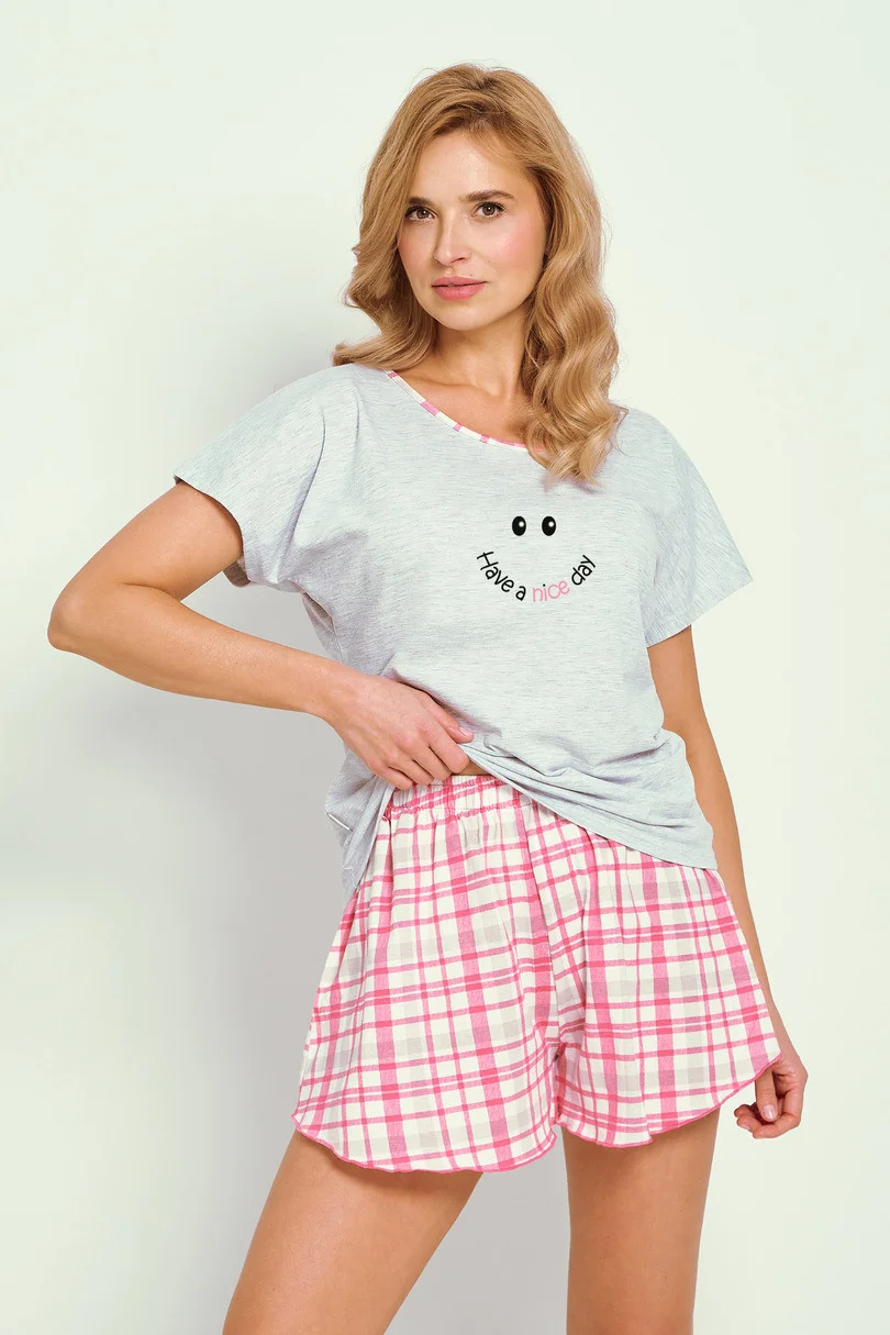 3352 DÁMSKÉ PYŽAMO MATILDA S-XL světle šedá S (obrázek 3)