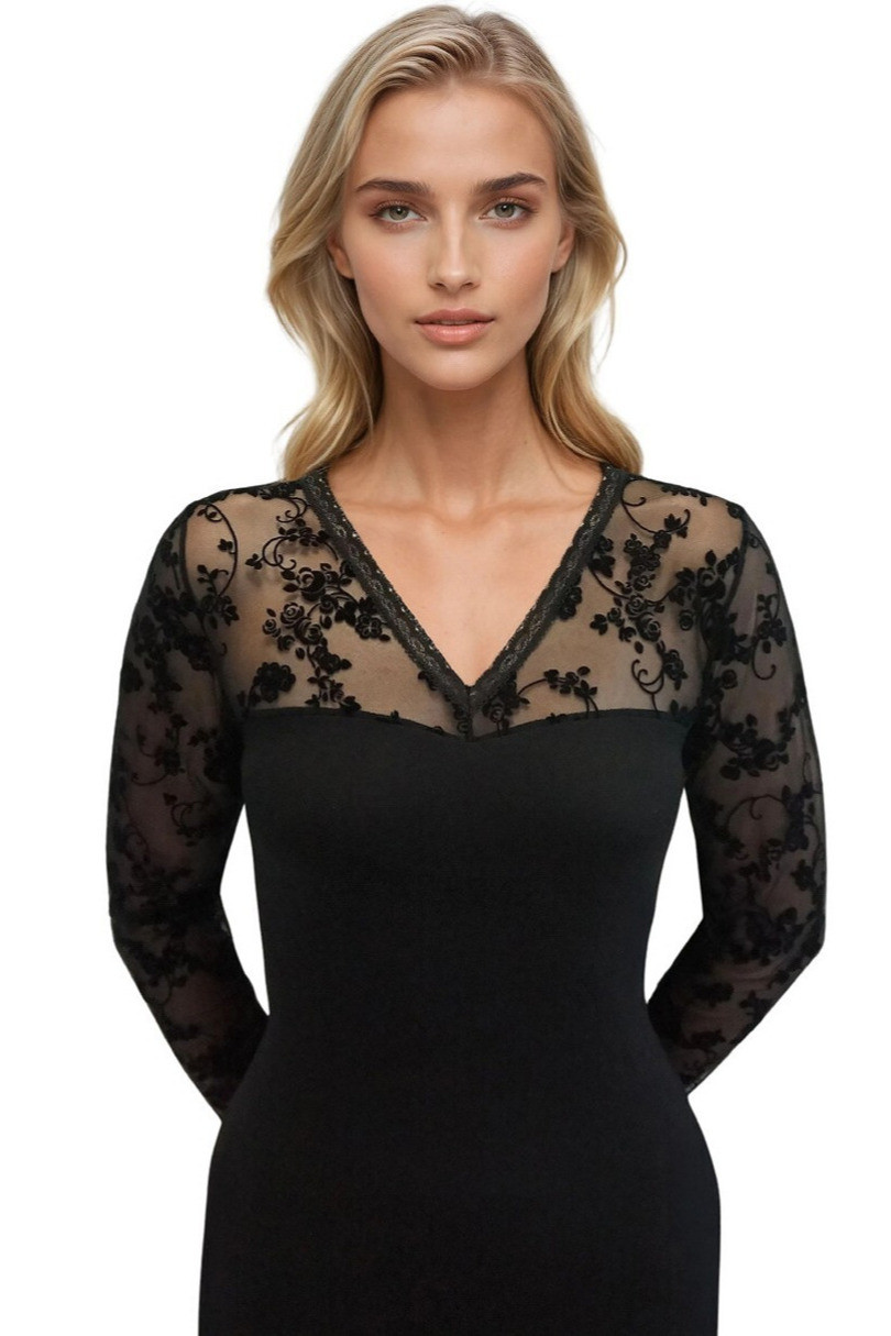 BLÚZKA AMALIA PLUS černá 2XL