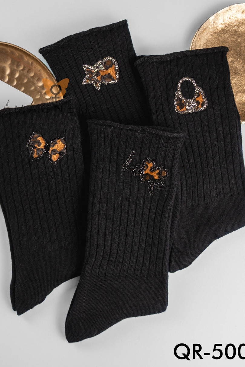 APLIKÁCIA NA PONOŽKY QR-5008 nero UNI