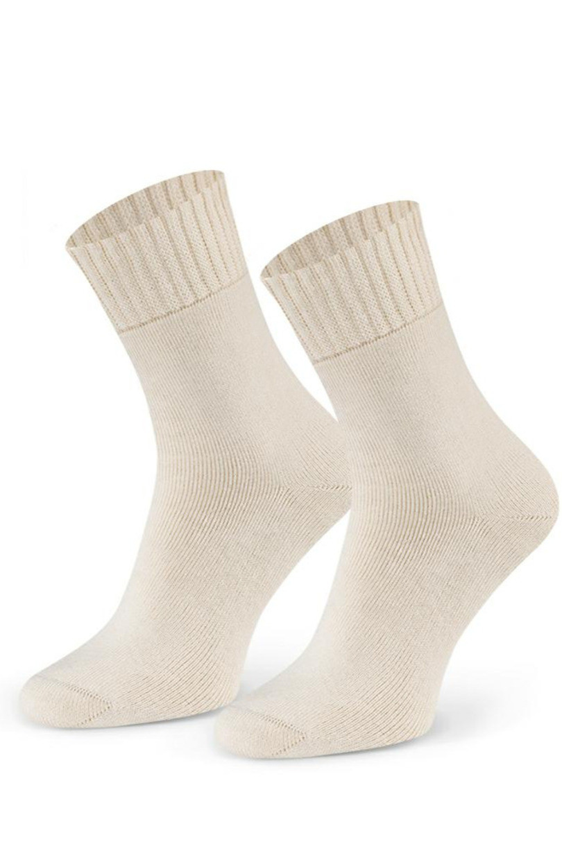 Prírodné ponožky 100% bavlnené froté 199 přírodní 41-43
