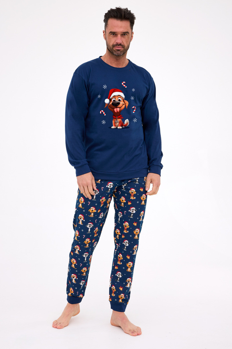 PÁNSKE PYŽAMO DR 115/294 DOG granát L