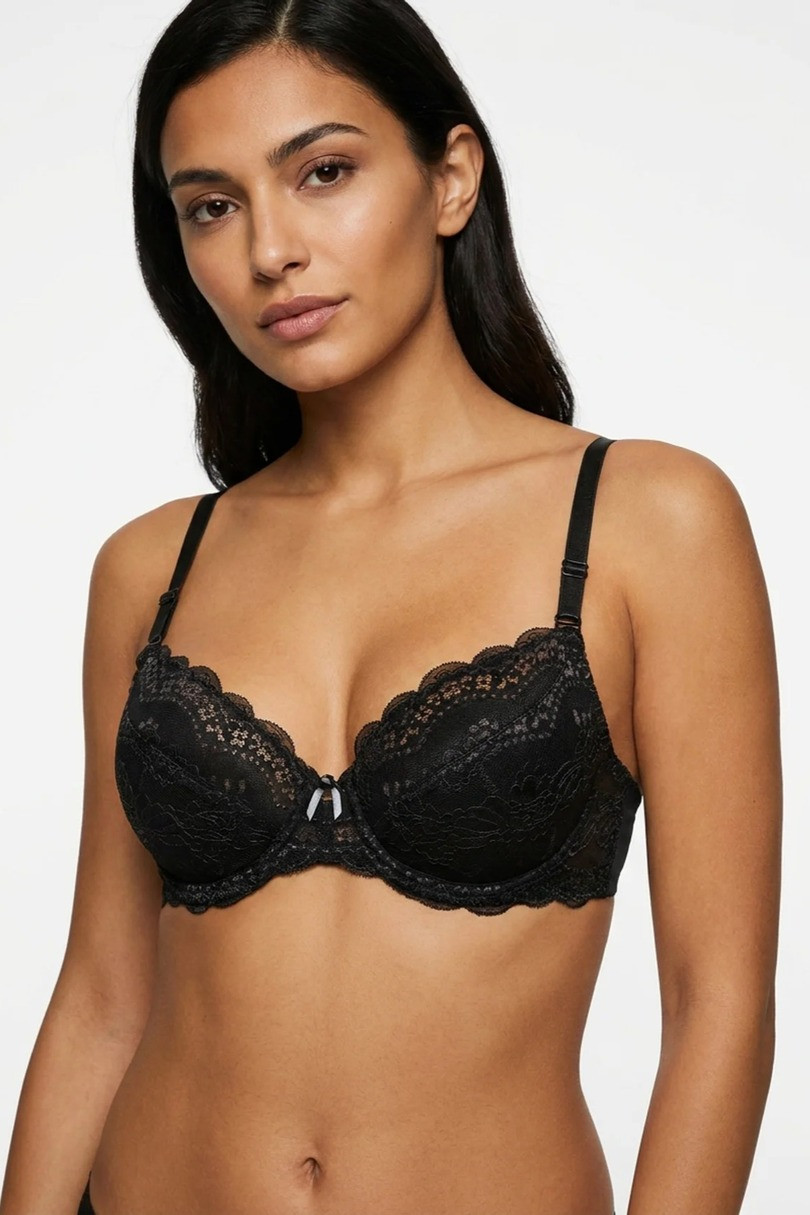 BRA 36 BLACK černá 90C