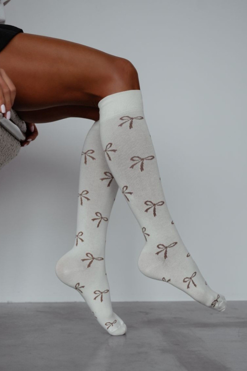 Dámske podkolienky s motýlikmi 0248.016 ecru 37-41