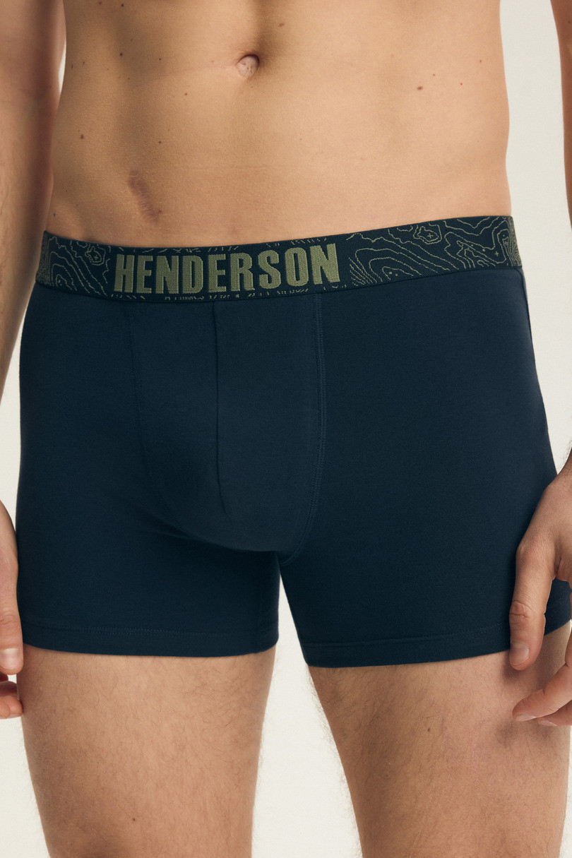 PÁNSKÉ ŠORTKY 2PACK DLOUHÉ 43386 SS26 KHAKI-GRANAT 2XL