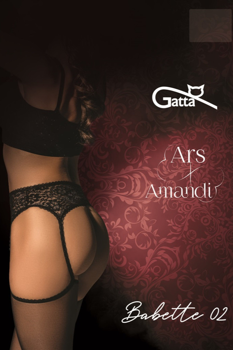 BABETTE – 02  Punčocháče Strip Panty NERO 3-M