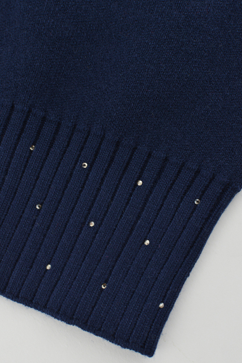 DÁMSKA ČIAPKA S MODALOVÝMI FLITRAMI CZ103 tmavě modrá 54-58