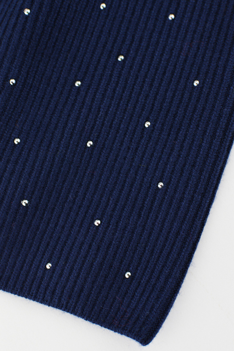 DÁMSKA ČIAPKA S MODALOVÝMI FLITRAMI CZ104 tmavě modrá 54-58