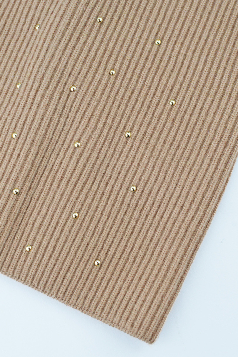 DÁMSKA ČIAPKA S MODALOVÝMI FLITRAMI CZ104 Béžová 54-58