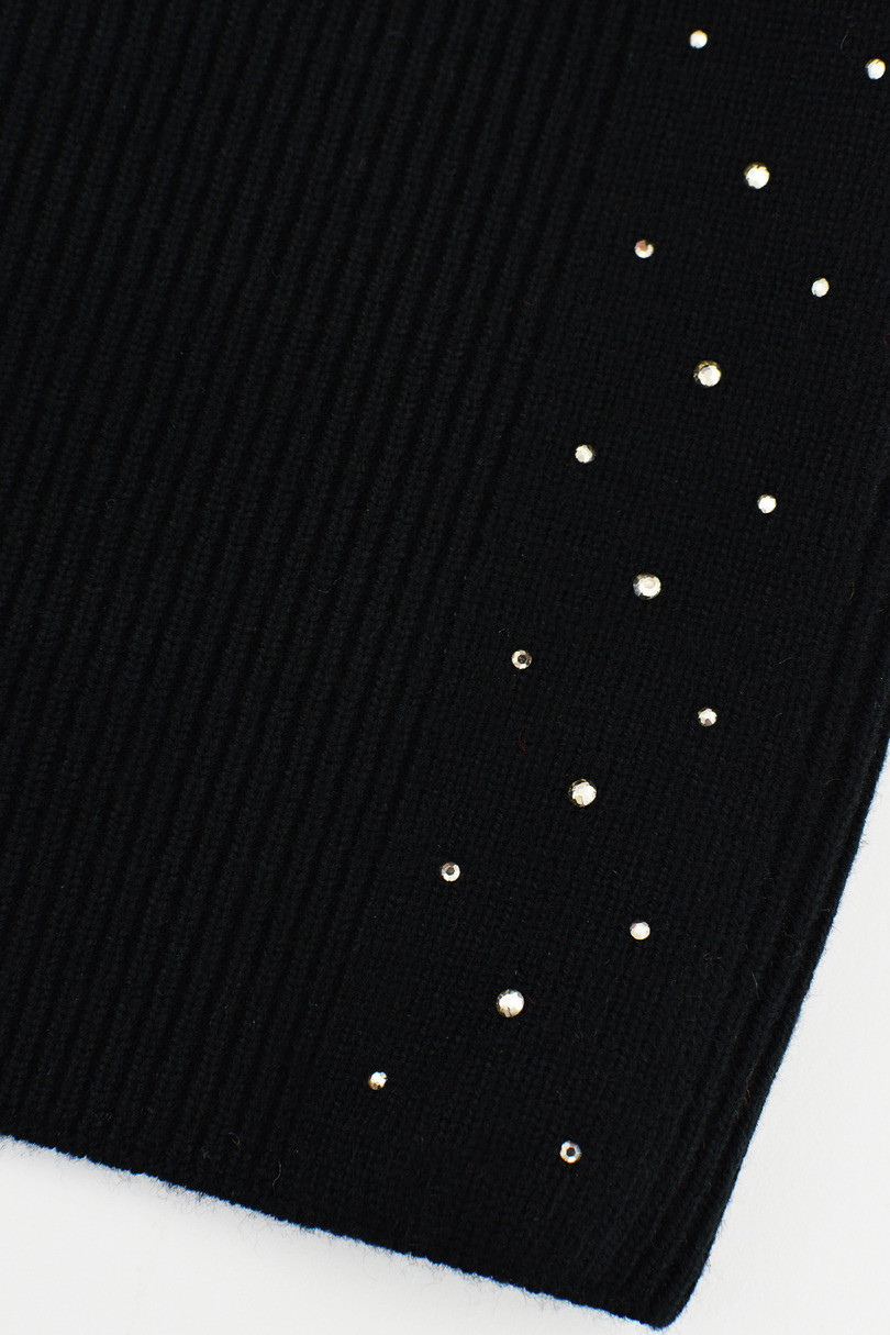 DÁMSKY KLOBÚK S MODALOVÝMI FLITRAMI CZ105 černá 54-58