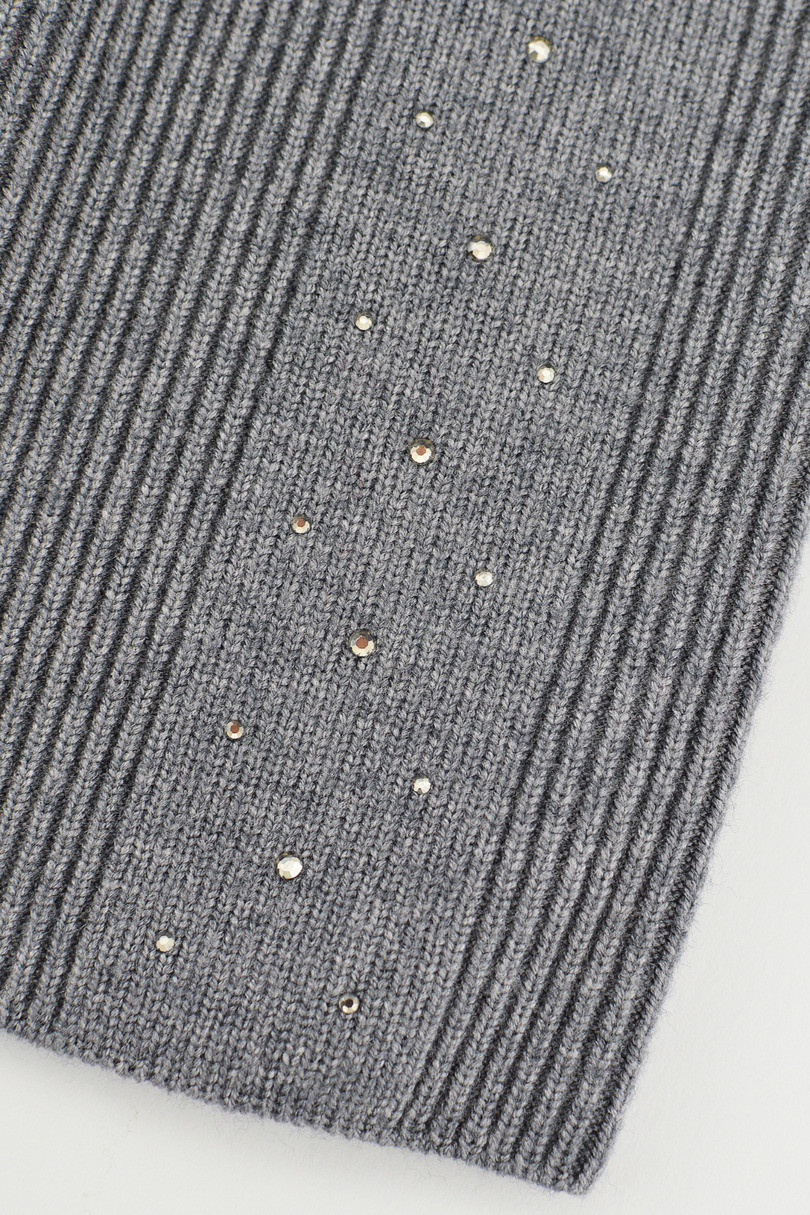 DÁMSKY KLOBÚK S MODALOVÝMI FLITRAMI CZ105 šedá 54-58