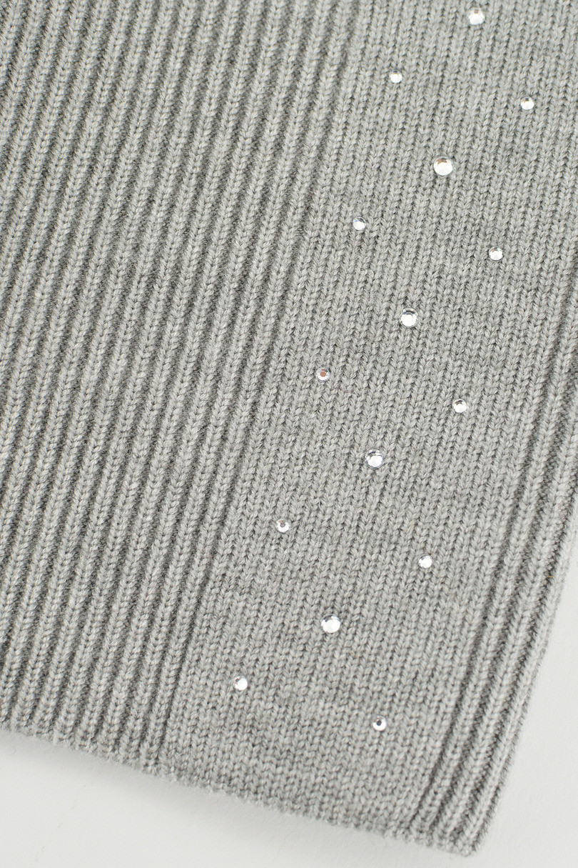 DÁMSKY KLOBÚK S MODALOVÝMI FLITRAMI CZ105 šedá 54-58