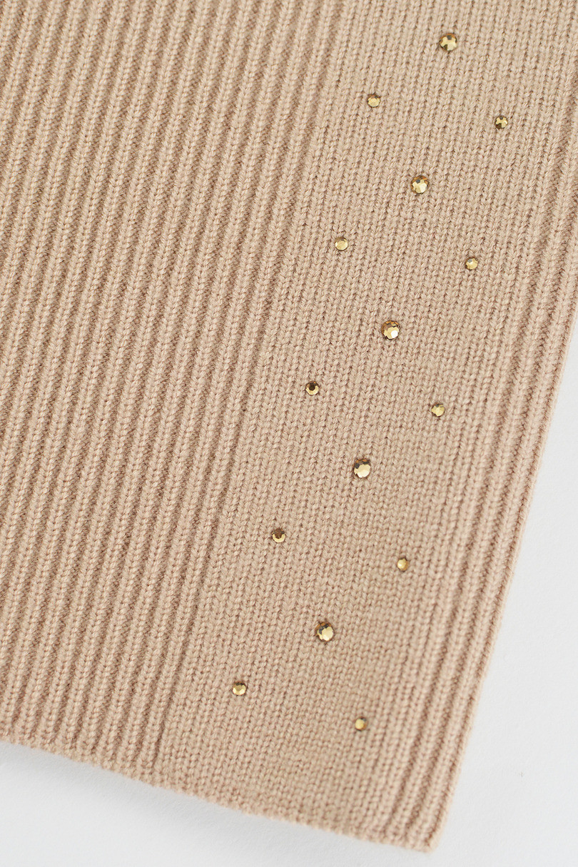 DÁMSKY KLOBÚK S MODALOVÝMI FLITRAMI CZ105 Béžová 54-58