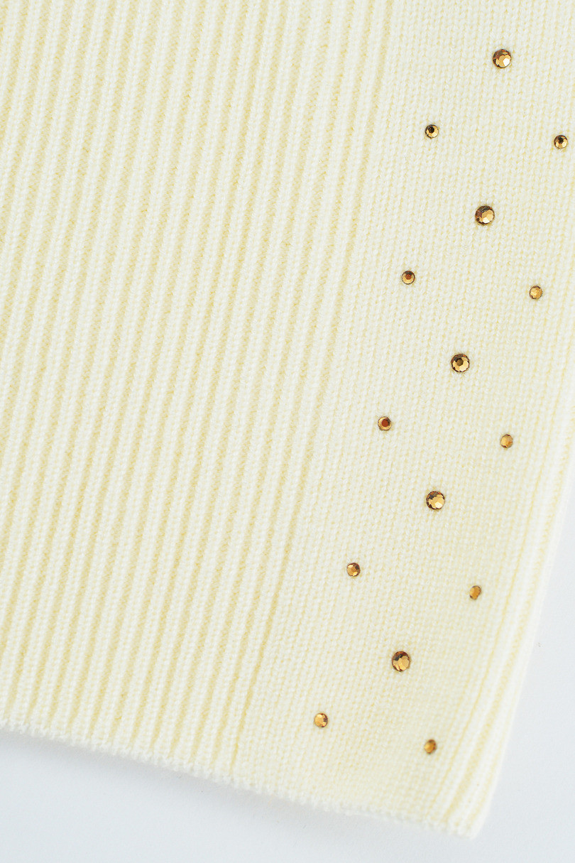 DÁMSKY KLOBÚK S MODALOVÝMI FLITRAMI CZ105 ecru 54-58