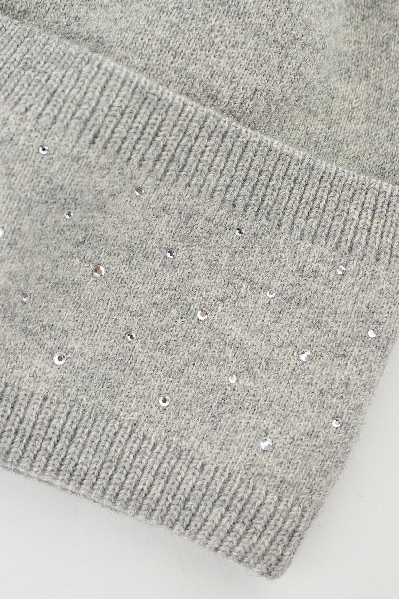 DÁMSKY KLOBÚK S MODALOVÝMI FLITRAMI CZ107 šedá 54-58