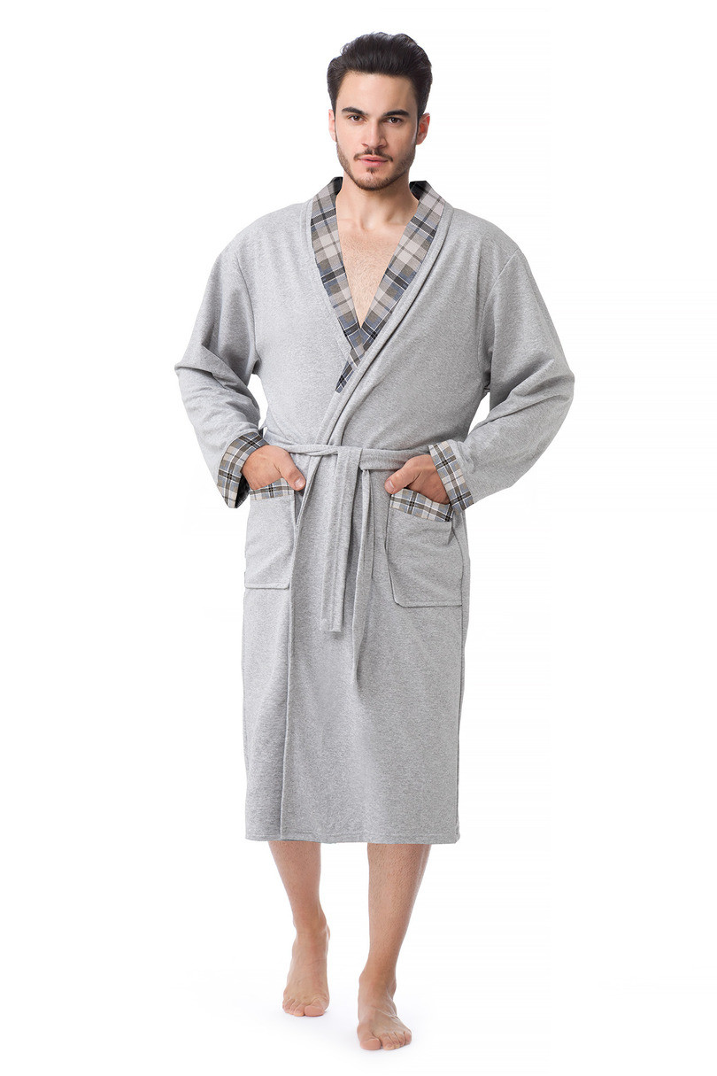 PÁNSKÝ BAVLNĚNÝ ŽUPAN FR-005 mélange 3XL