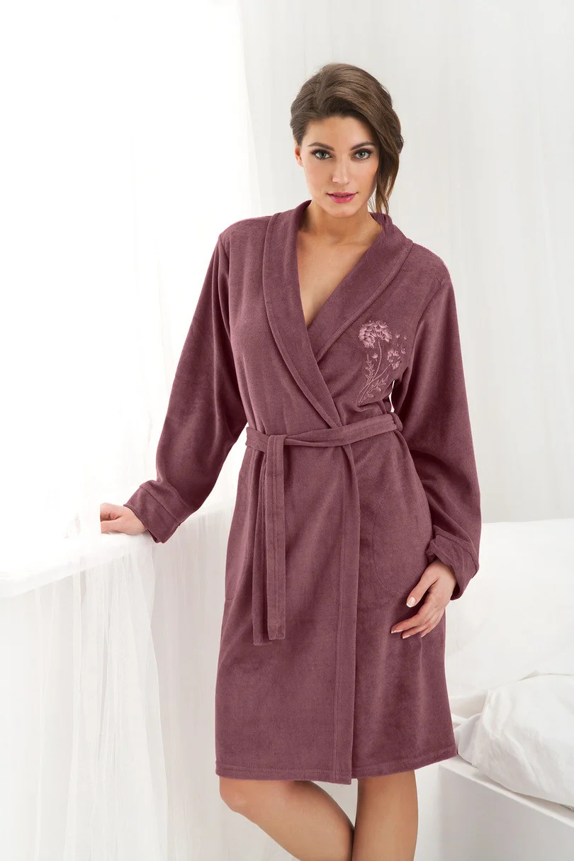 Dámsky župan FR-107 - DOROTA švestka L