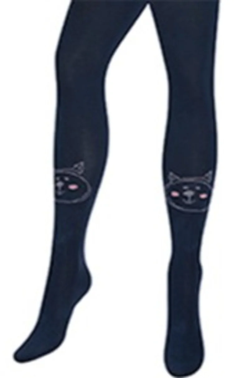 KIDDY - Vzorované pančuchy 2-6 ročné dievčatá NAVY 92/98