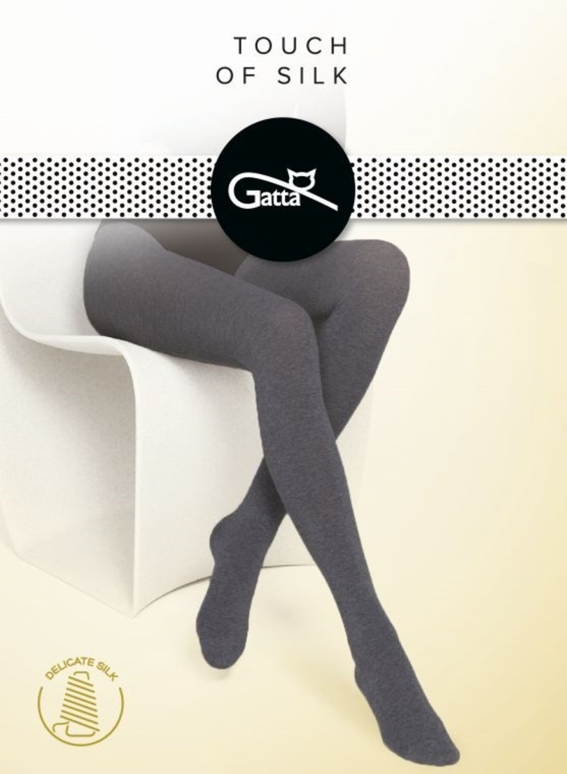 Hladké dámské punčochové kalhoty s TOUCH model 17625768 - Gatta Barva: Mel.nero, Velikost: 2-S