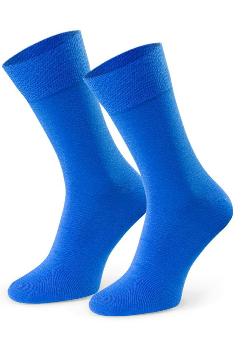 E-shop Hladké ponožky k obleku 056 Modrá 39-41