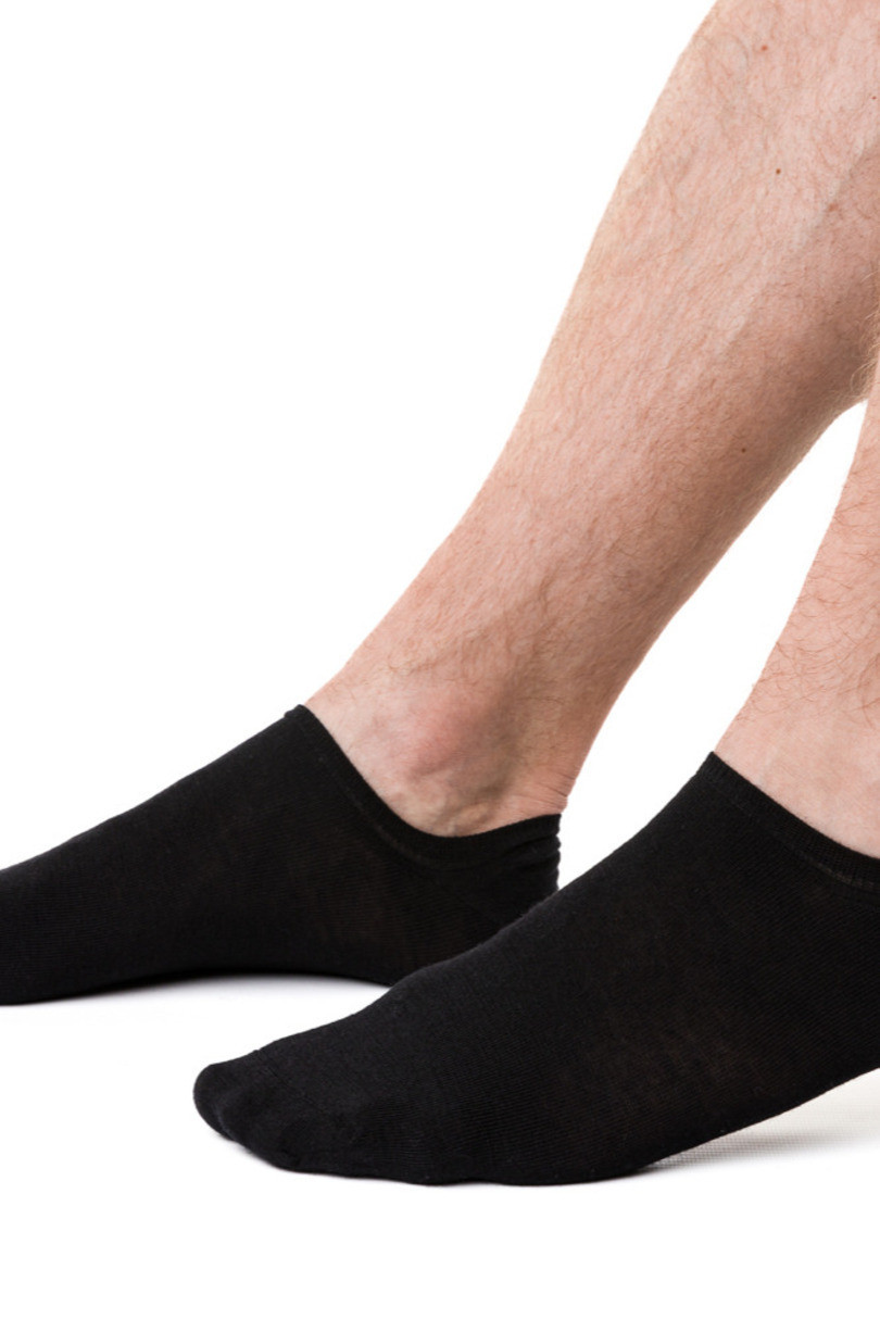 Pánské ponožky MERINO WOOL 130 černá 44-46