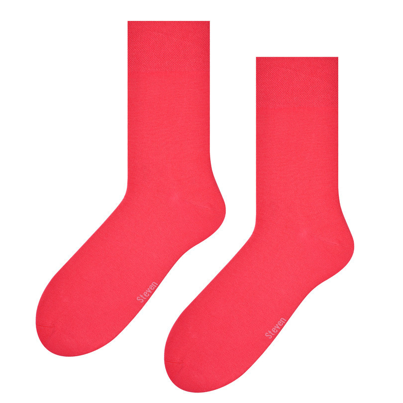 Hladké ponožky k obleku 056 korál 42-44