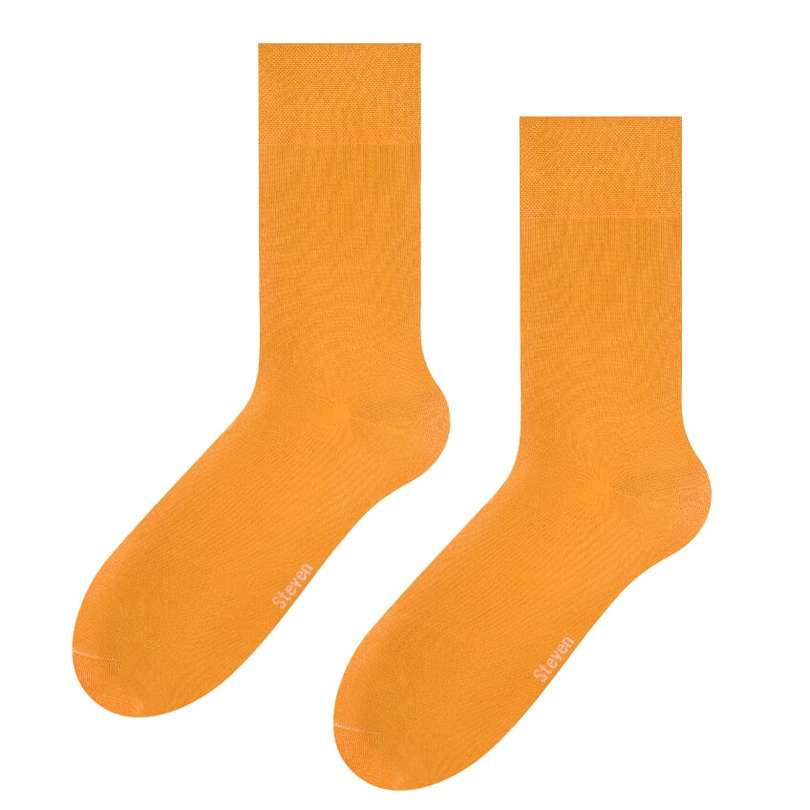 Hladké ponožky k obleku 056 žlutá/zelená 45-47