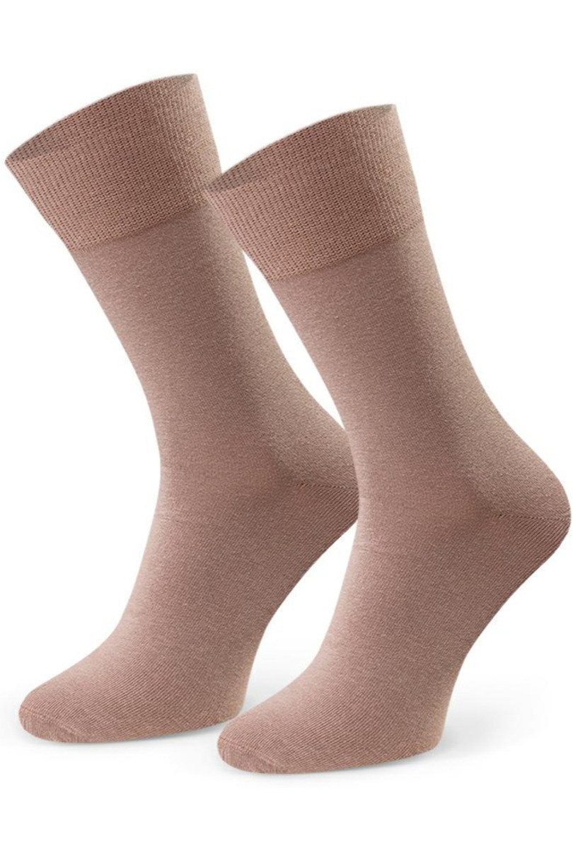 E-shop Hladké ponožky k obleku 056 Béžová 45-47