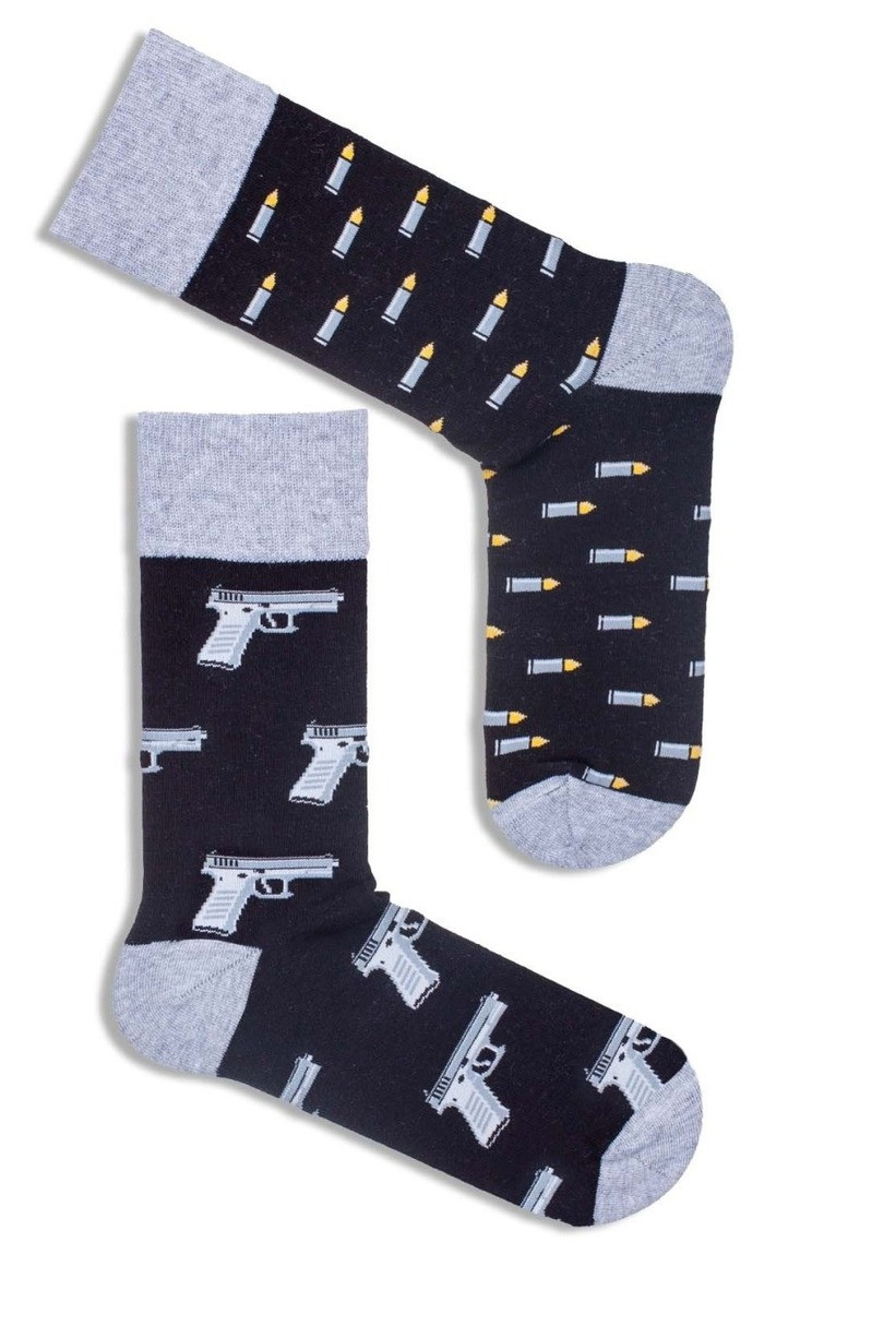 PÁNSKE PONOŽKY AVANGARD PISTOLS 0125.098 černá 39-42
