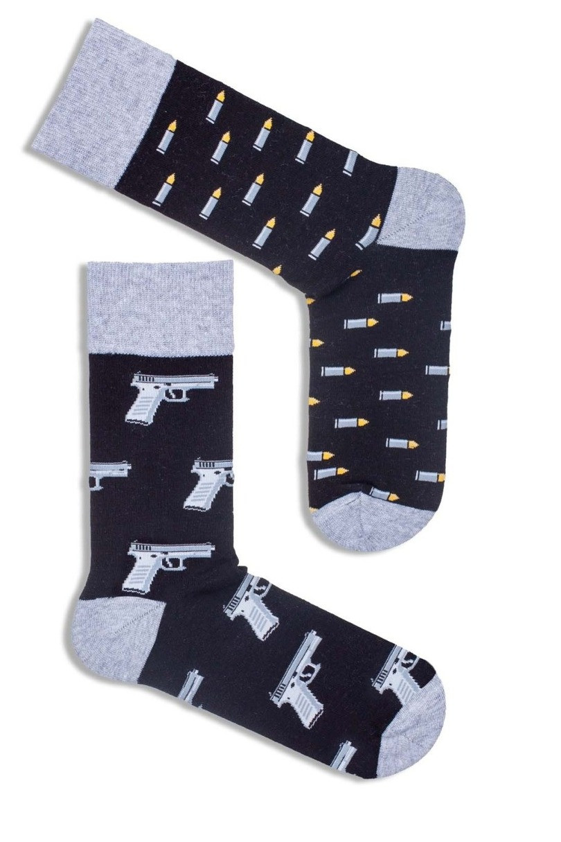 PÁNSKE PONOŽKY AVANGARD PISTOLS 0125.098 černá 39-42