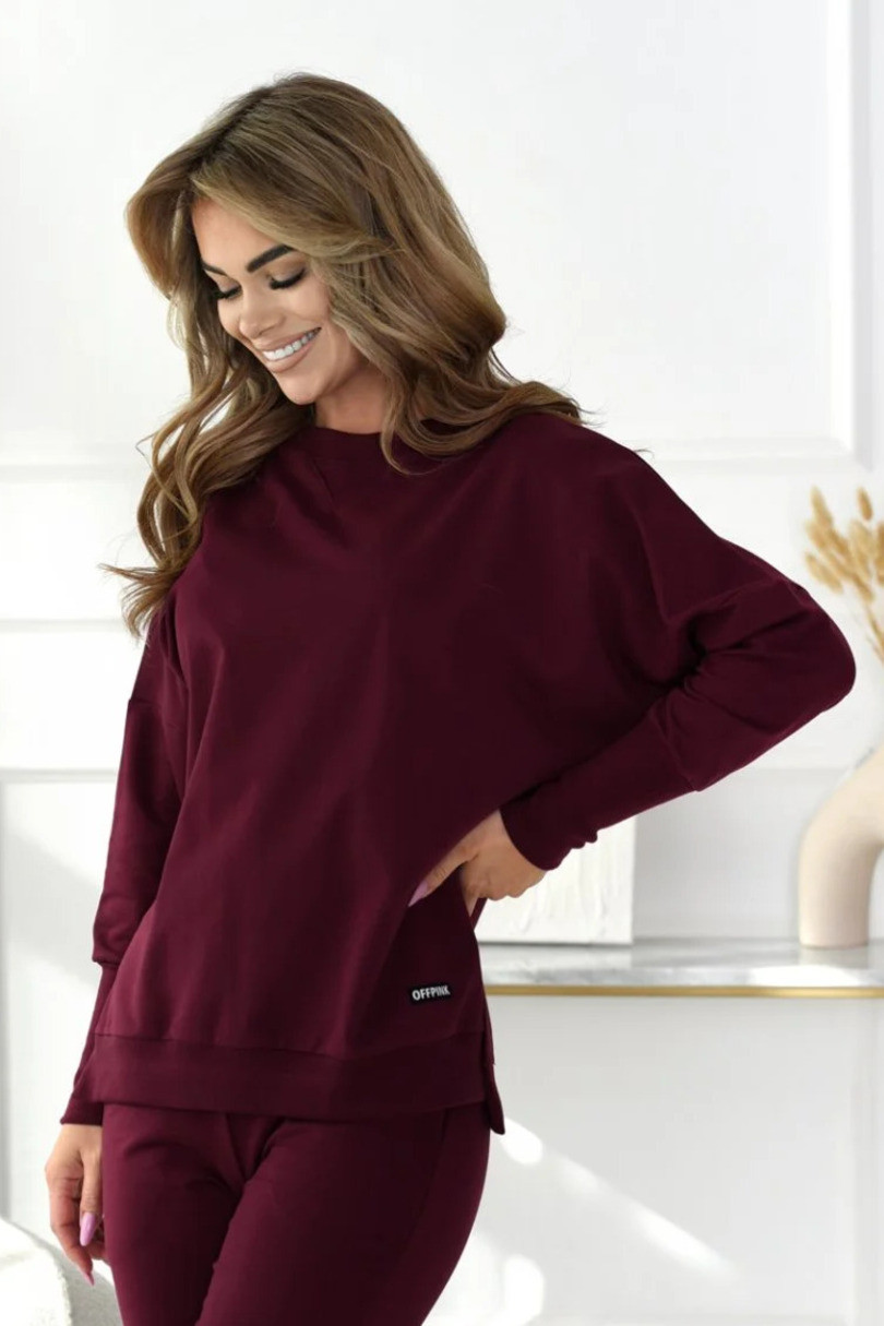 Dámská mikina ADELE DARK MAROON S