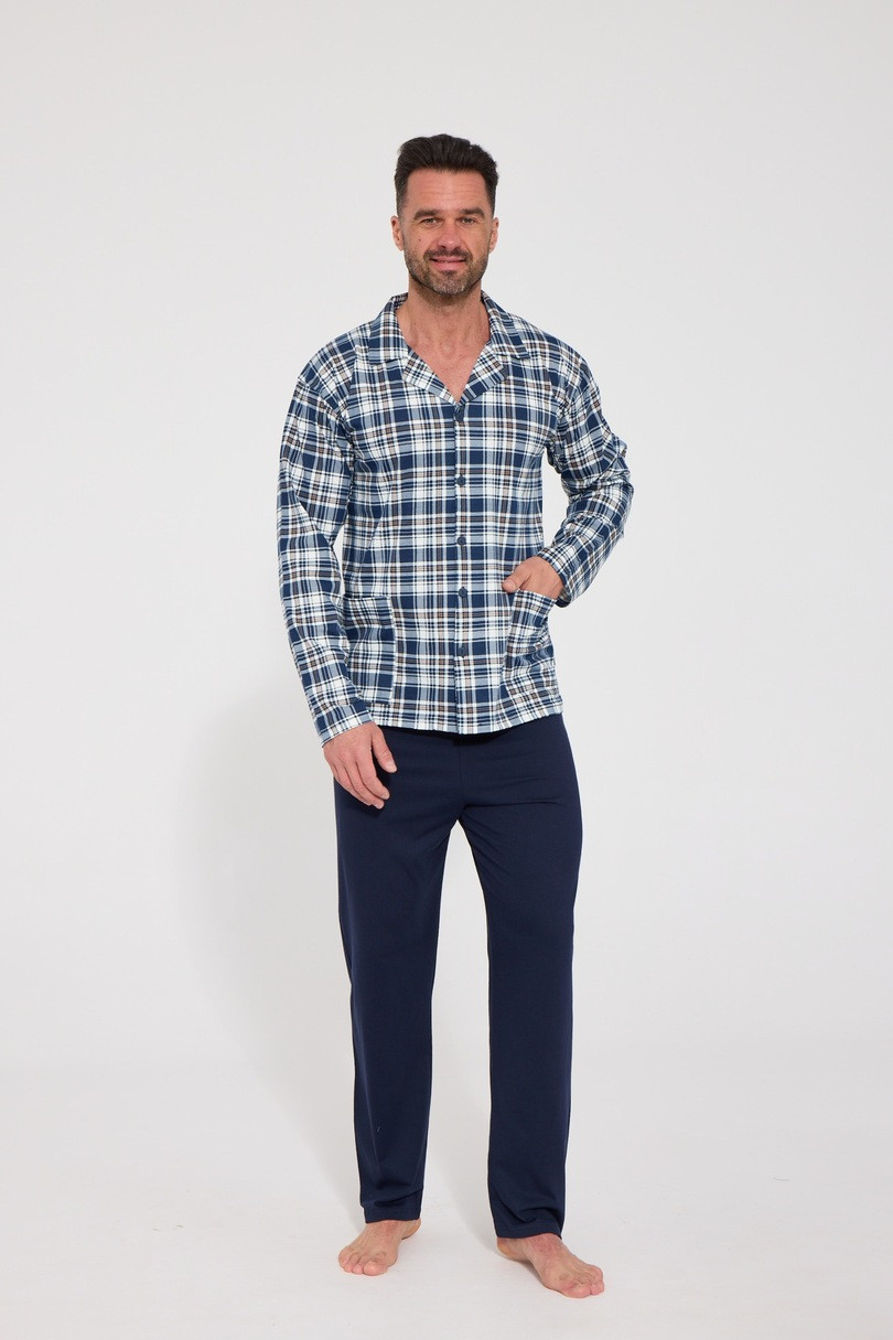PÁNSKÉ PYŽAMO DR 114 model 22220214 - Cornette modrá XXL
