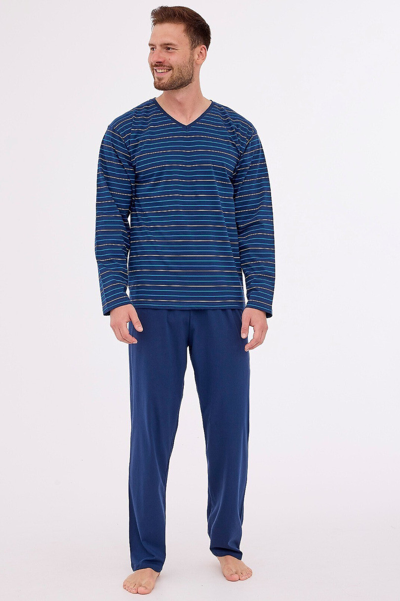 PÁNSKE PYŽAMO DR 139 J/25 džínovina L