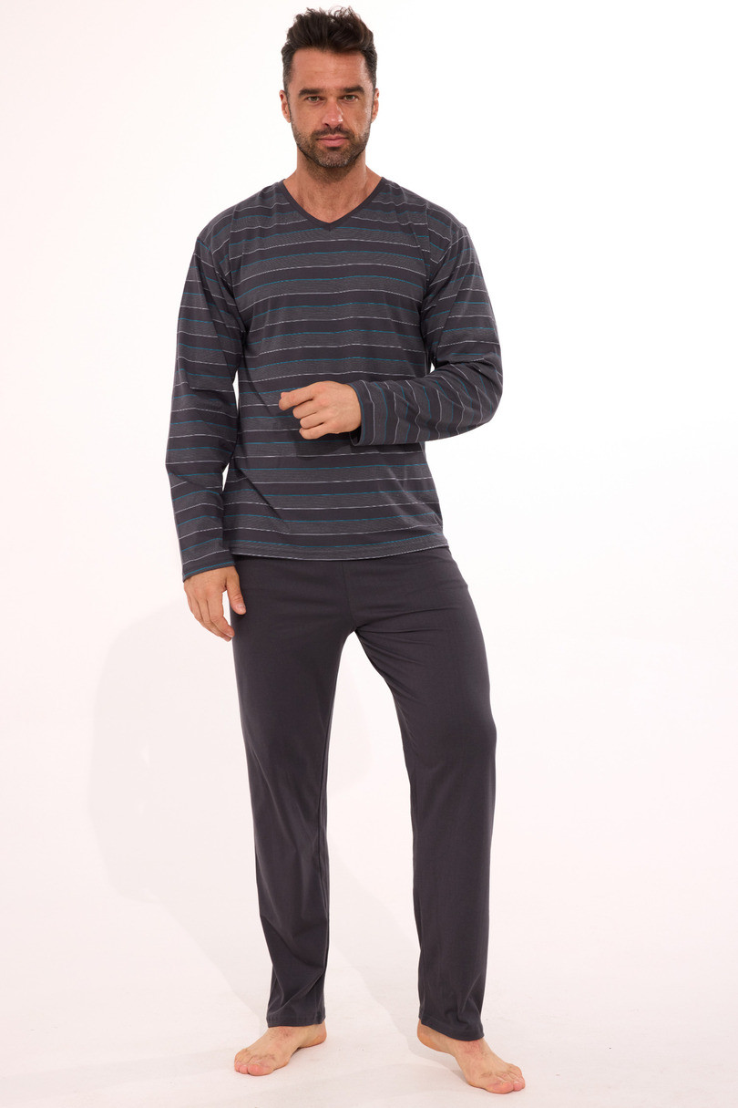 PÁNSKE PYŽAMO DR 139 J/25 grafit XXL