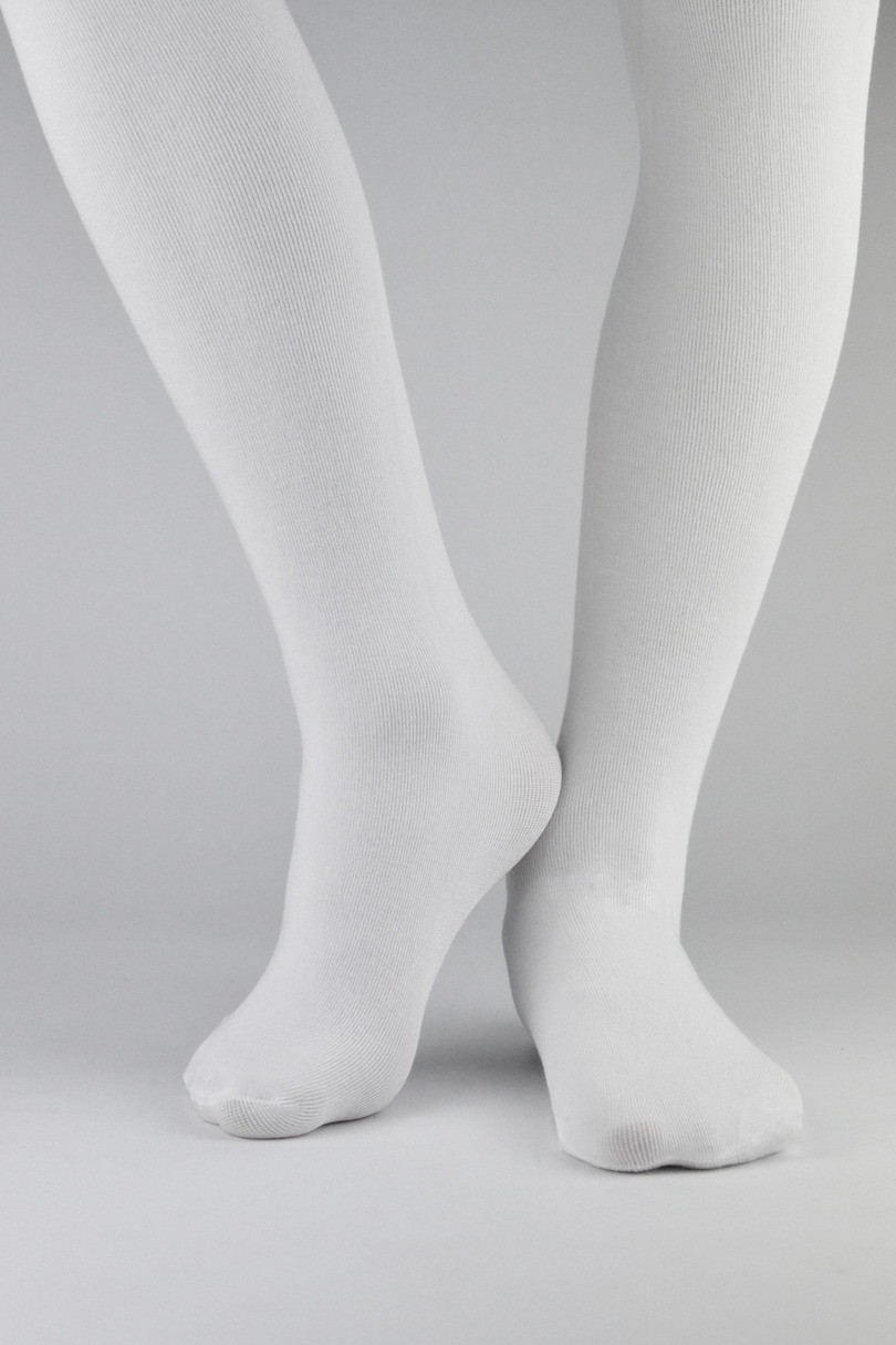 DĚTSKÉ SUPER MĚKKÉ PUNČOCHOVÉ KALHOTY bílá 116-122