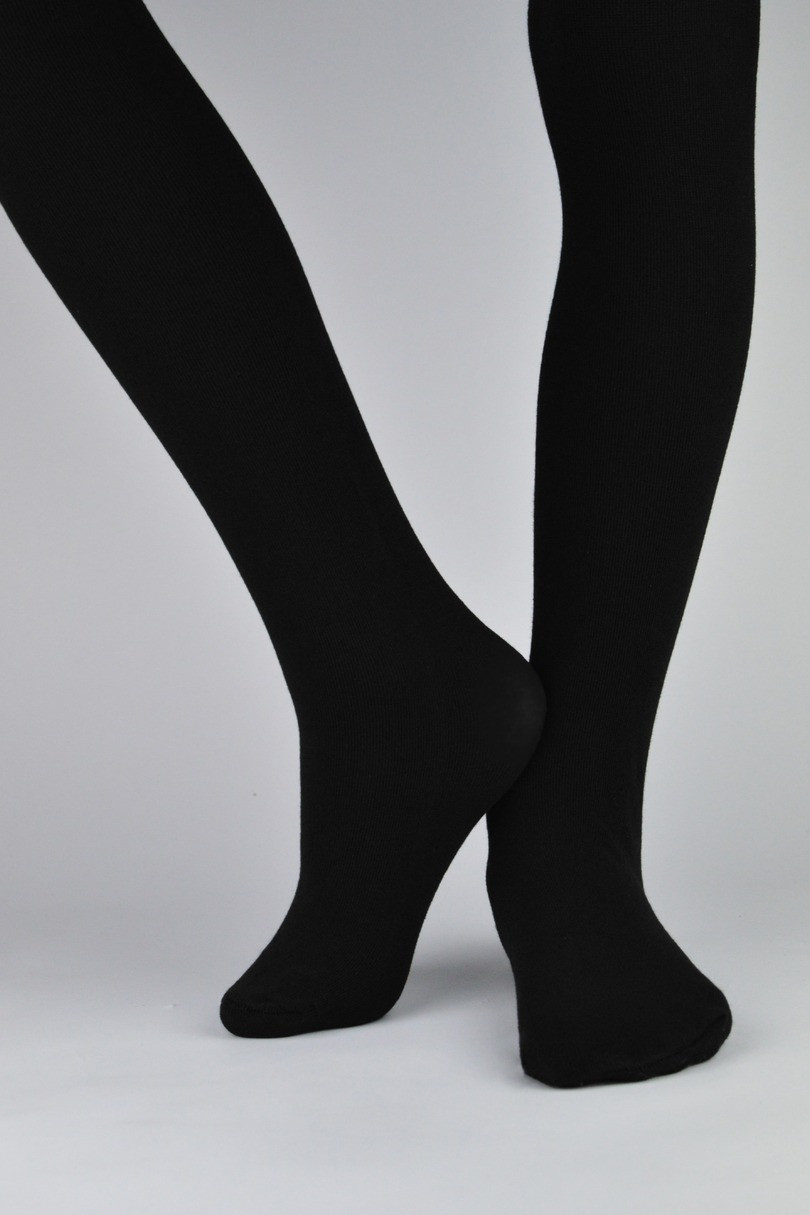 DĚTSKÉ SUPER MĚKKÉ PUNČOCHOVÉ KALHOTY černá 140-146