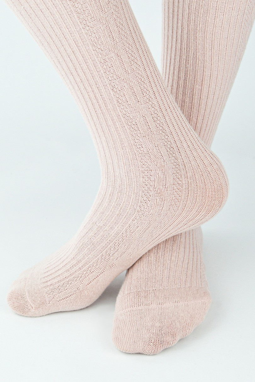 ŽEBROVANÉ KOSTKOVANÉ PUNČOCHÁČE RB011 6-11 LET růžová 128-134