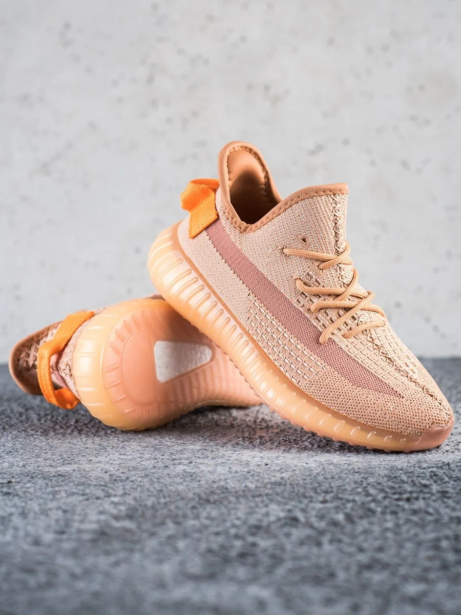 Trendy tenisky dámske oranžové bez podpätku 36