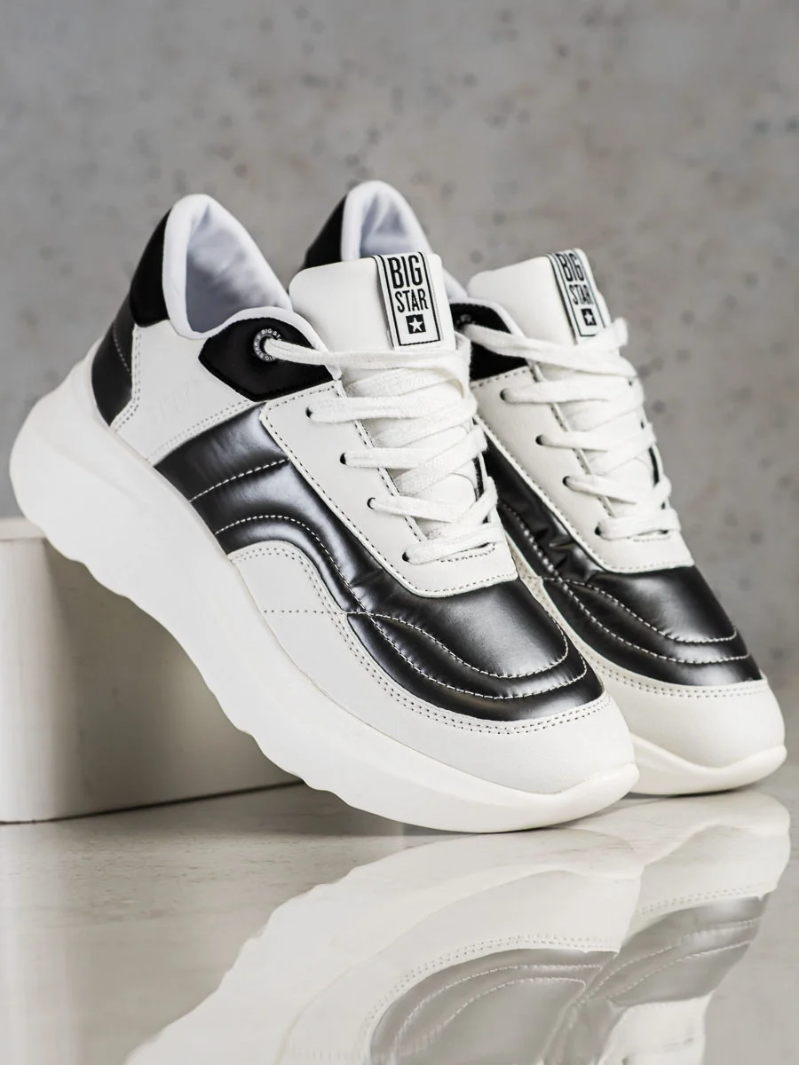 Trendy tenisky dámske biele bez podpätku 38