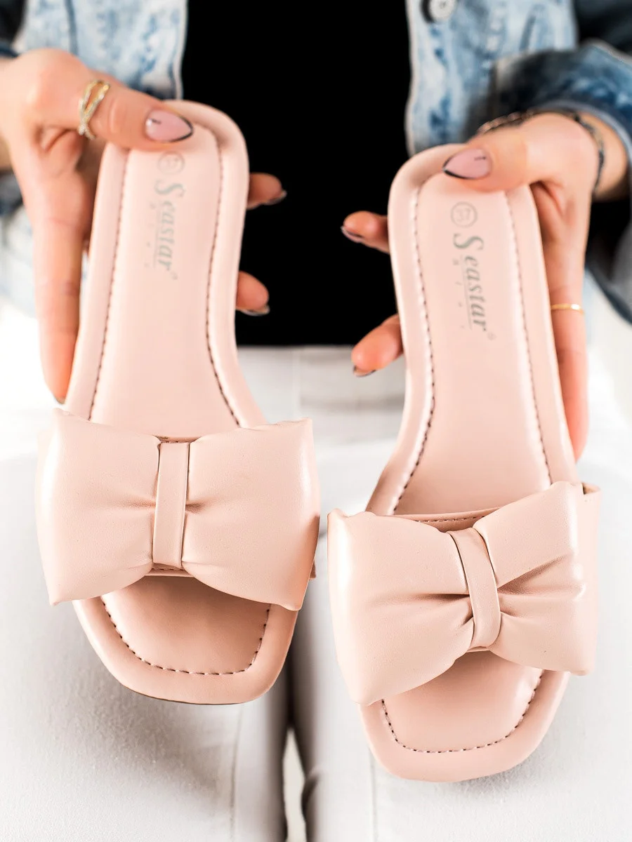 Pekné ružové dámske nazouváky bez podpätku 37