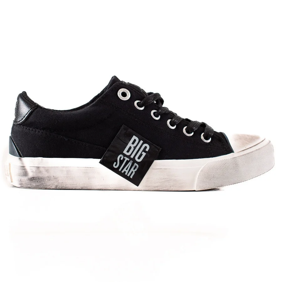 Štýlové tenisky dámske čierne bez podpätku 37