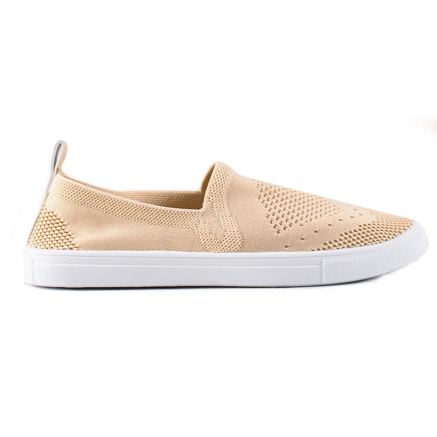 Štýlové dámske hnedé tenisky bez podpätku 37