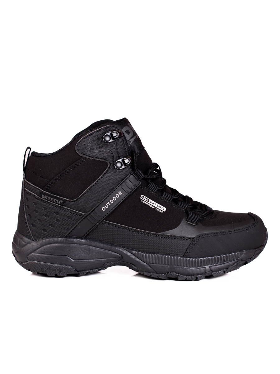 Trendy černé trekingové boty dámské bez podpatku 38