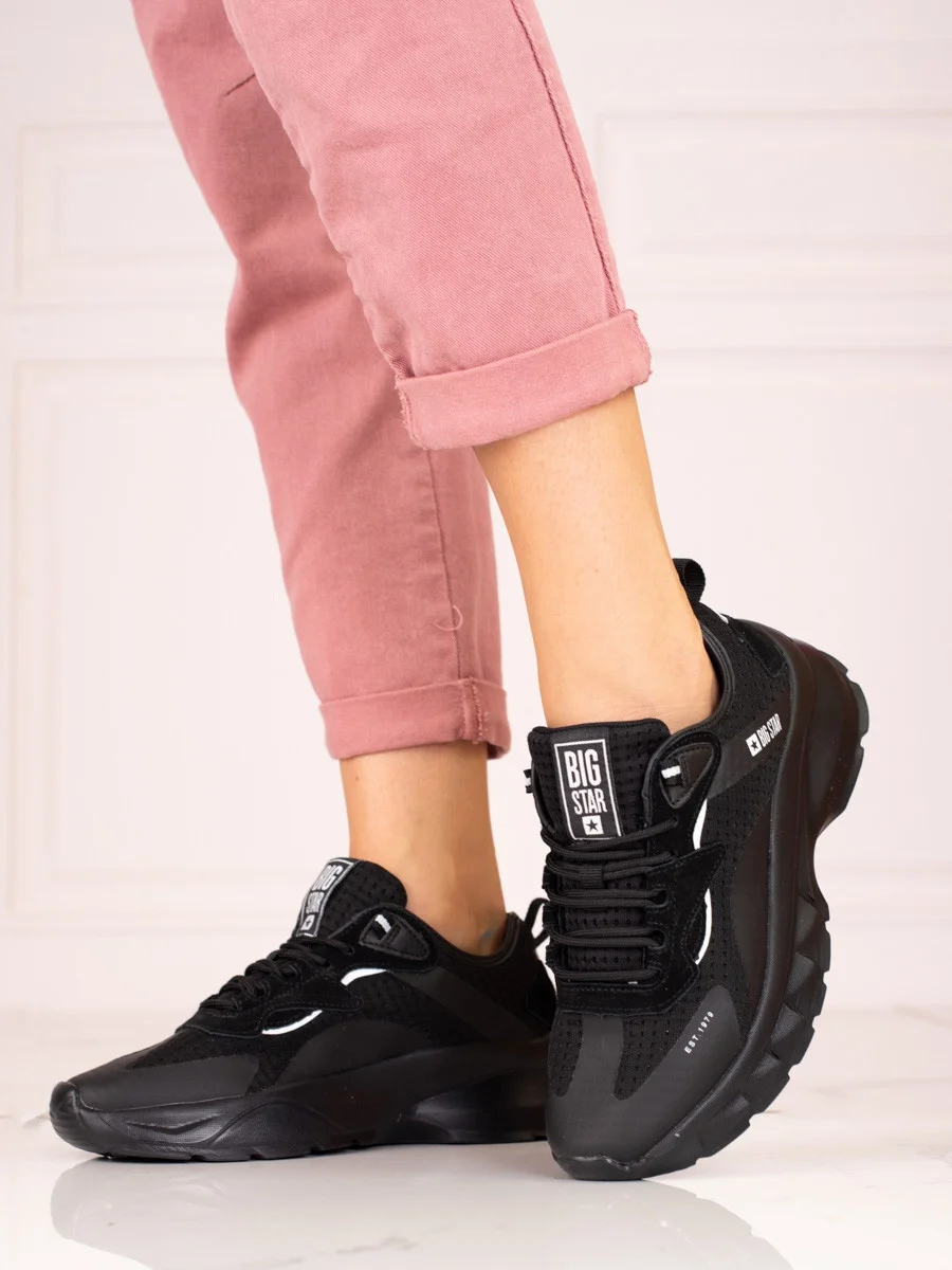 Praktické tenisky čierne dámske bez podpätku 36