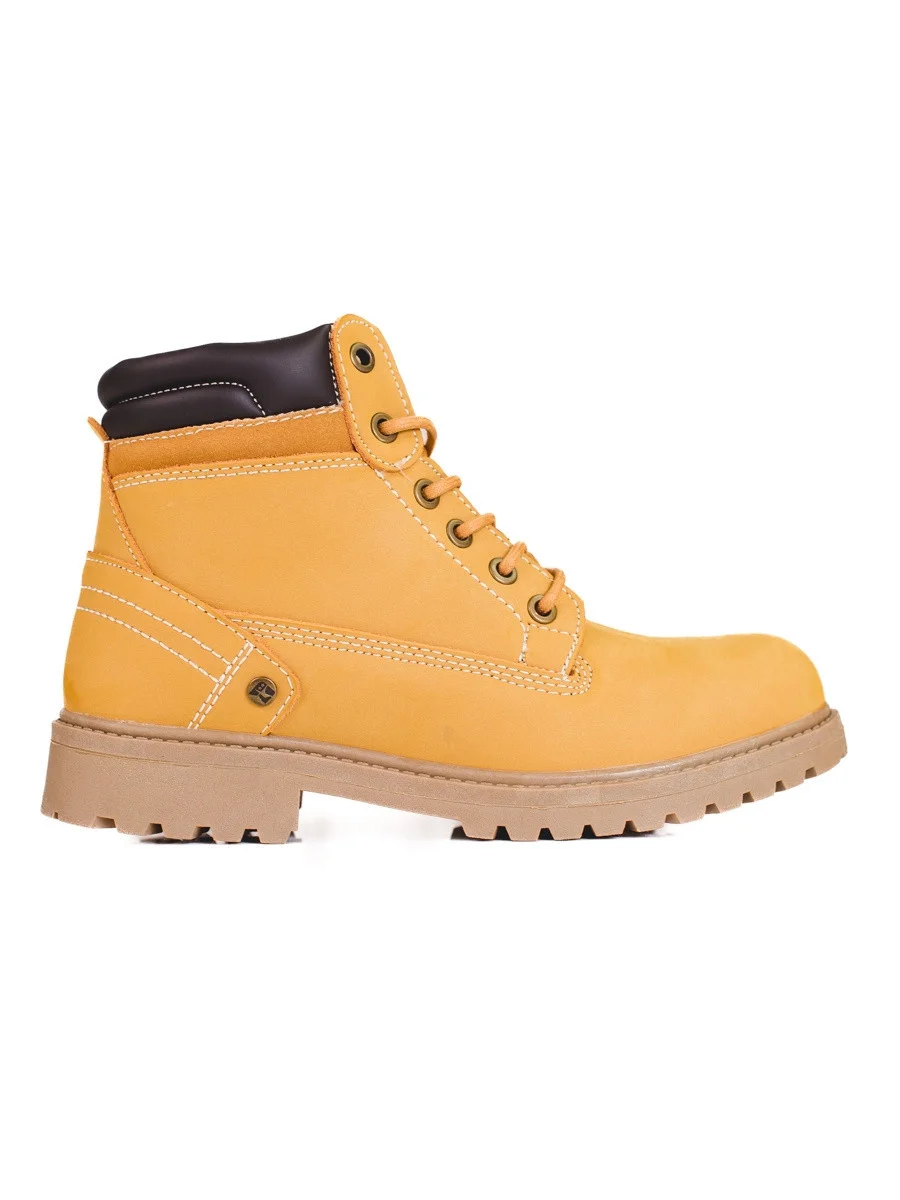 Luxusné dámske hnedé členkové topánky na plochom podpätku 36