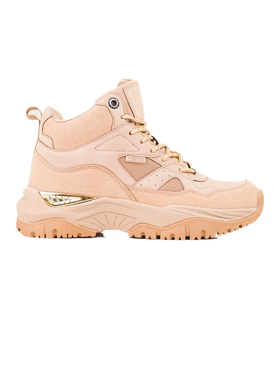 Pekné hnedé dámske tenisky bez podpätku 36