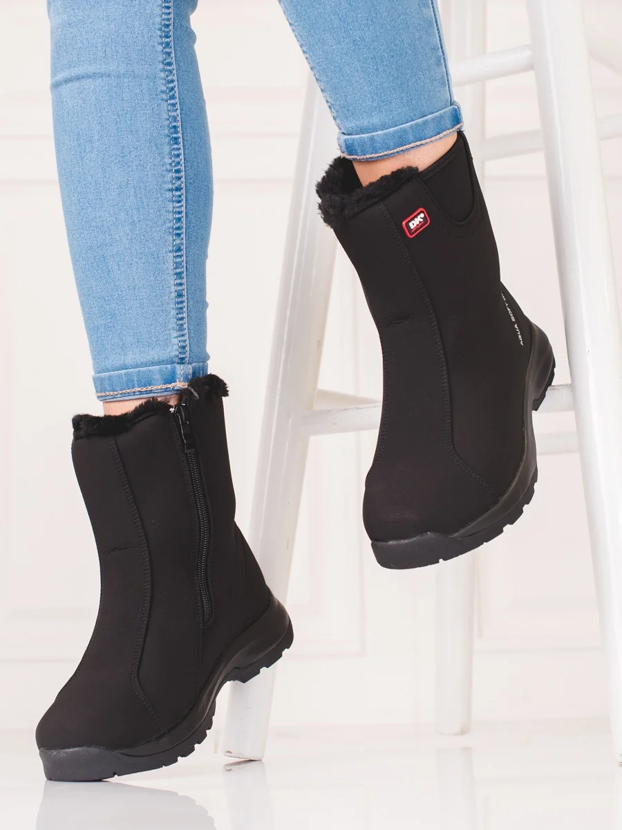 Luxusná čierna dámska treková obuv bez podpätku 36