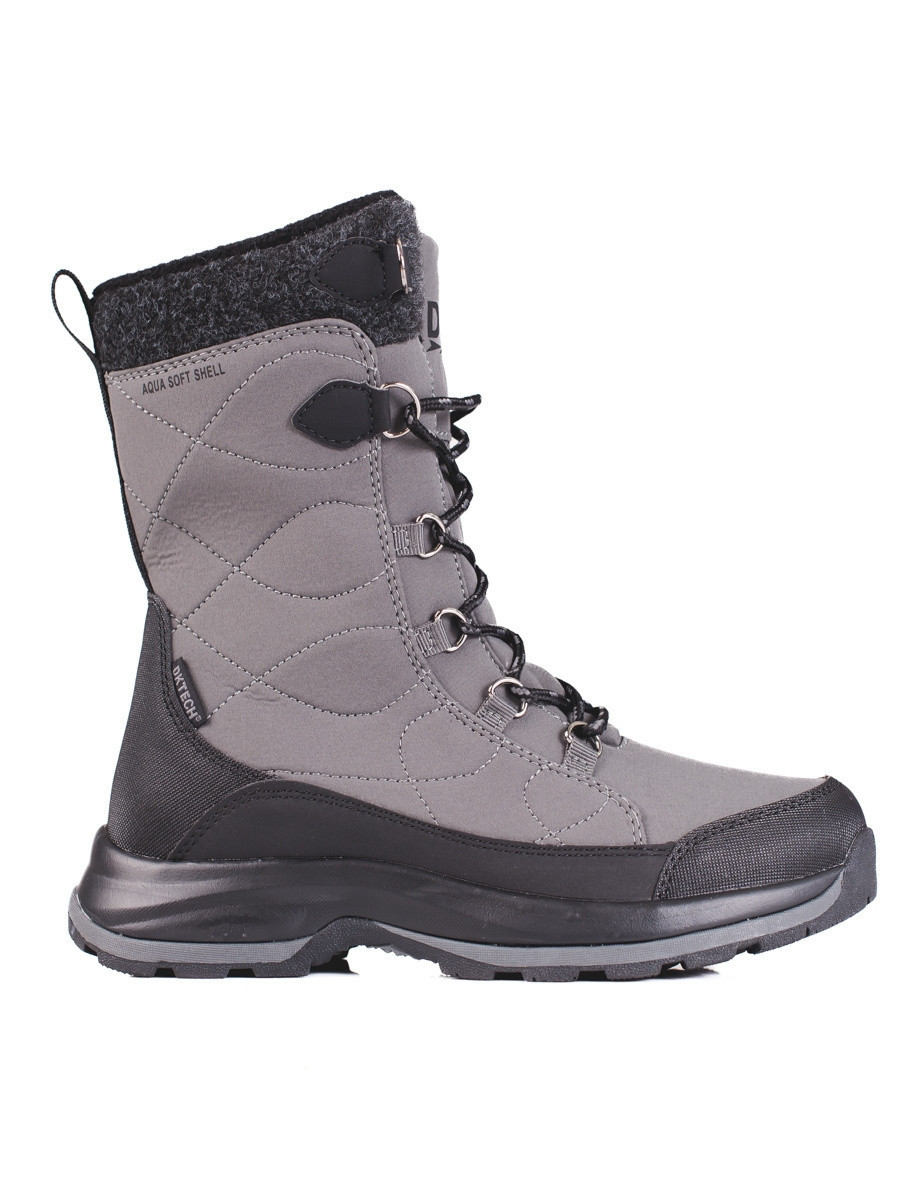 Designové trekingové boty šedo-stříbrné dámské bez podpatku 39