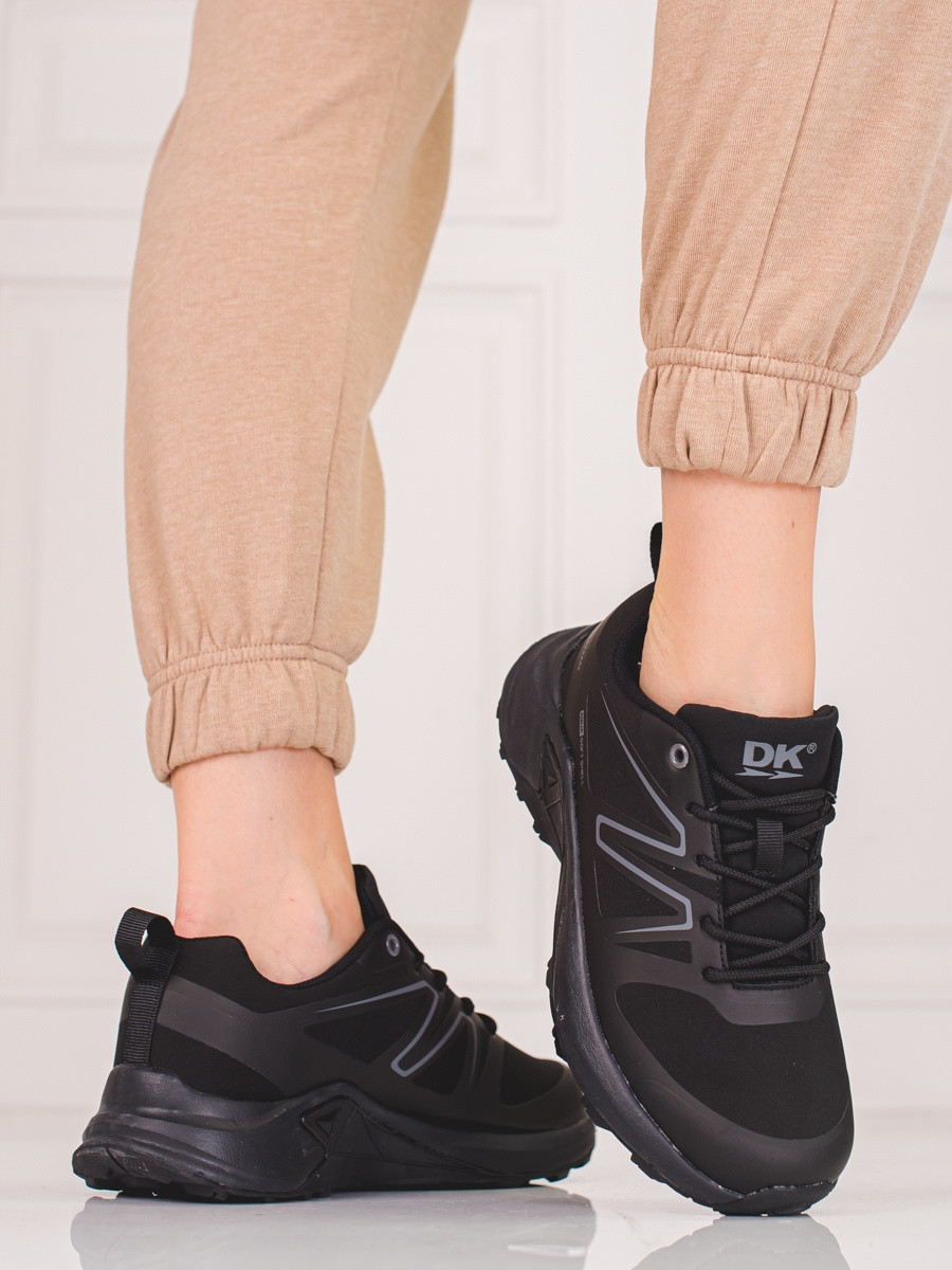 Moderní trekingové boty dámské černé bez podpatku 36